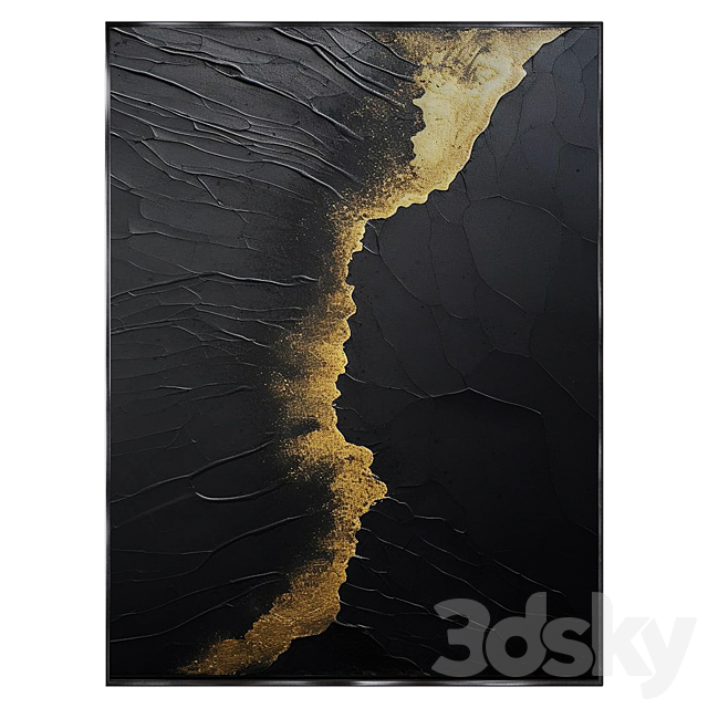 MINIMALIST ABSTRACT PAINTING ABAV493 and 498 3ds Max - thumbnail 2