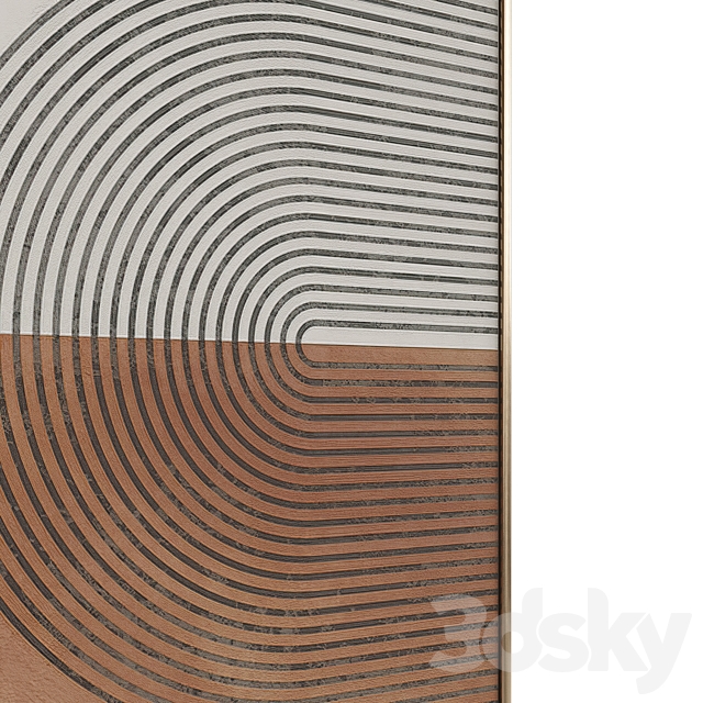 Minimalist Abstract Painting №132 3ds Max - thumbnail 3