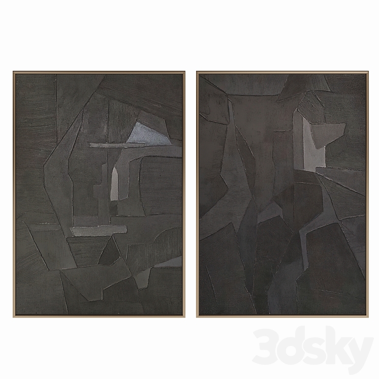 Minimalist Abstract Painting №4 3DS Max Model - thumbnail 1