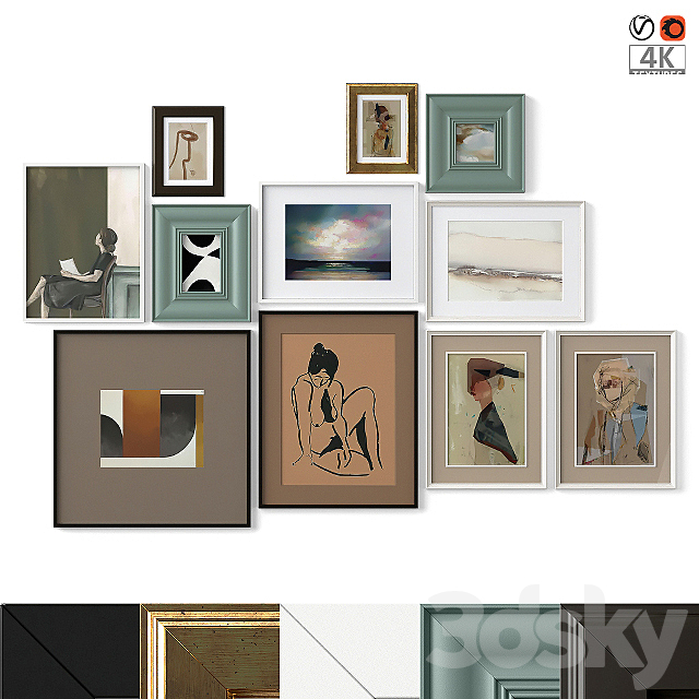 Mixed Poster Set 16 3ds Max - thumbnail 1