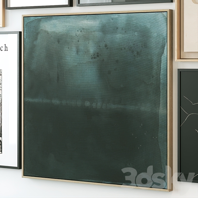 Modern abstract paintings 3DSMax File - thumbnail 4