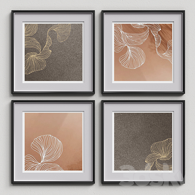 Nice Picture Frames Set 110 3DSMax File - thumbnail 4