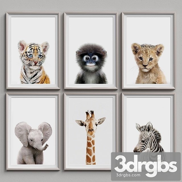 Nice picture frames set 15 3dsmax Download - thumbnail 1