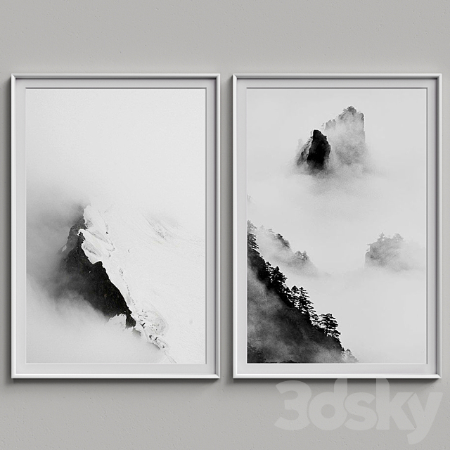 Nice Picture Frames Set 151 3ds Max - thumbnail 2