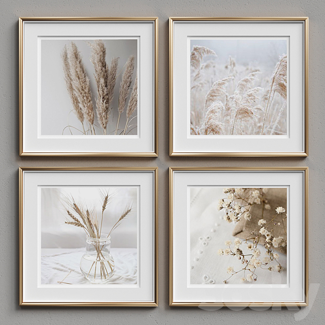 Nice Picture Frames Set 164 3ds Max - thumbnail 2