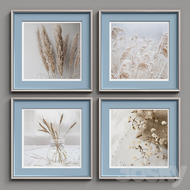 Nice Picture Frames Set 164 3ds Max - thumbnail 3