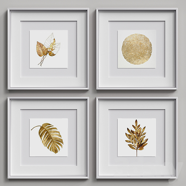 Nice Picture Frames Set 167 3DSMax File - thumbnail 3