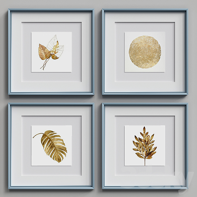 Nice Picture Frames Set 167 3DSMax File - thumbnail 4