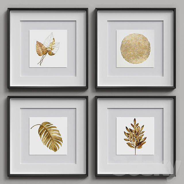 Nice Picture Frames Set 167 3DSMax File - thumbnail 5