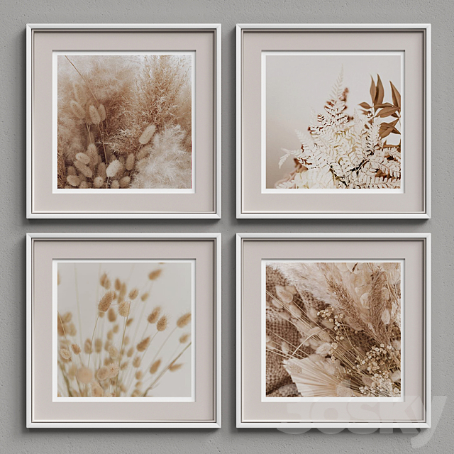 Nice Picture Frames Set 202 3ds Max - thumbnail 3