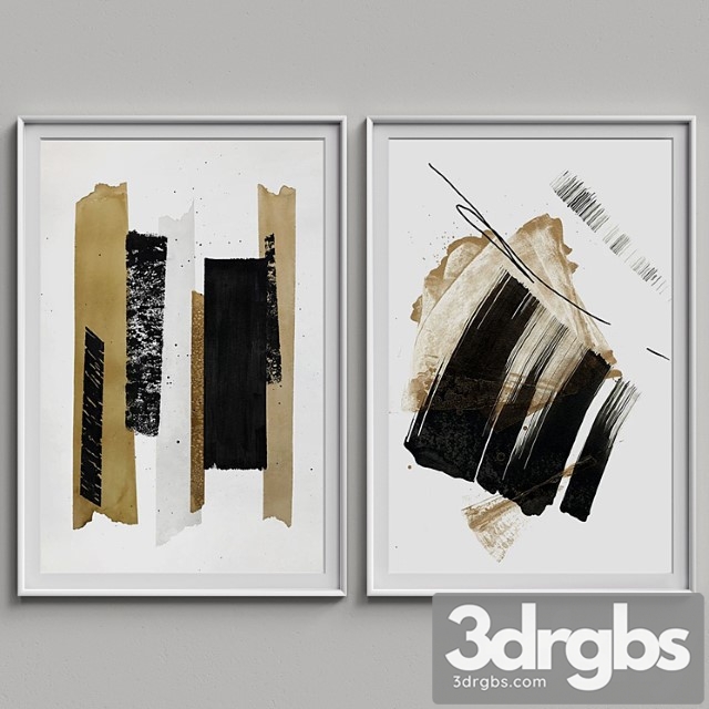 Nice picture frames set 56 3dsmax Download - thumbnail 1