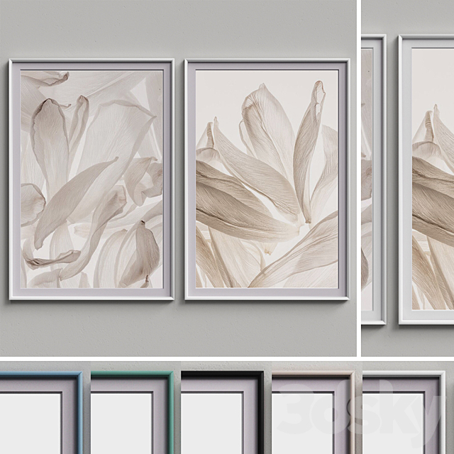 Nice Picture Frames Set 60 3ds Max - thumbnail 2