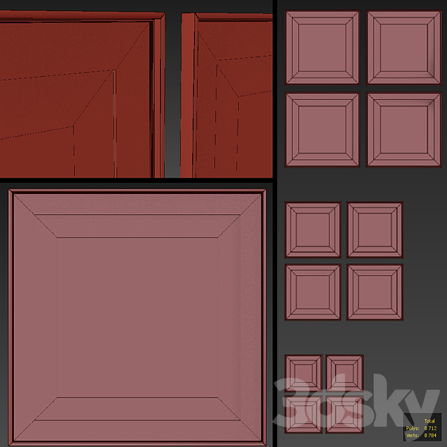 Nice Picture Frames Set 7 3DSMax File - thumbnail 6