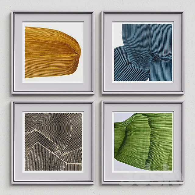 Nice Picture Frames Set 91 3DS Max Model - thumbnail 5