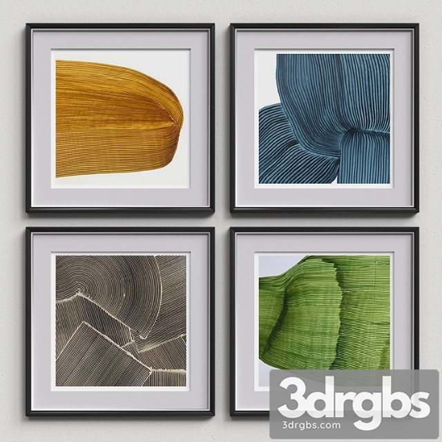 Nice Picture Frames Set 91 3dsmax Download - thumbnail 1