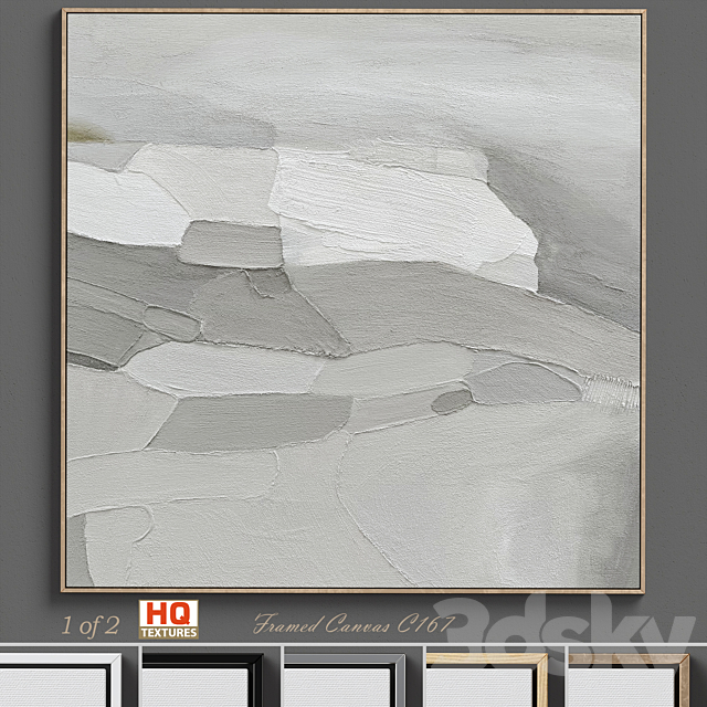 Ninos Textured Wall Art C-167 3ds Max - thumbnail 1