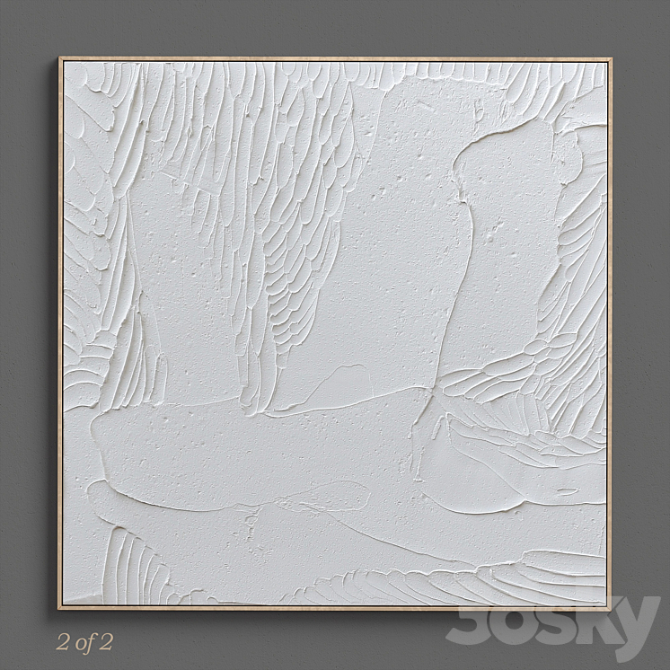 Ninos Textured Wall Art C-172 3DS Max - thumbnail 2