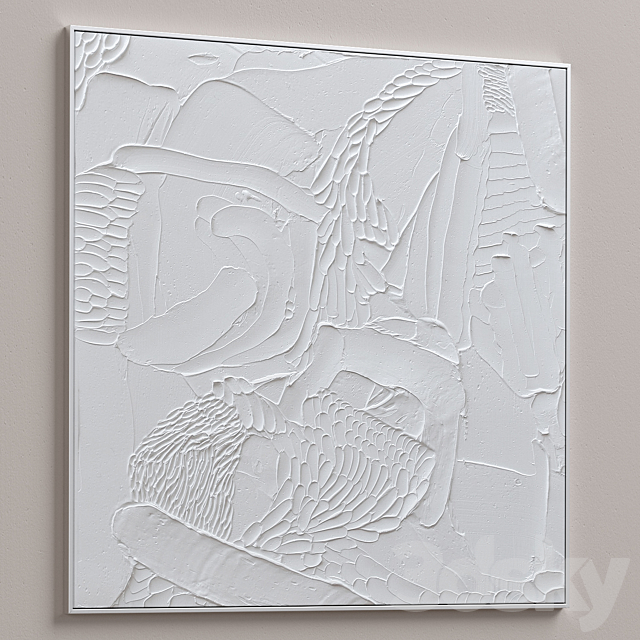 Ninos Textured Wall Art C-172 3DSMax File - thumbnail 4