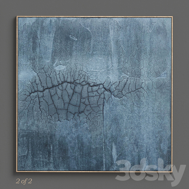 Ninos Textured Wall Art C-174 3ds Max - thumbnail 2