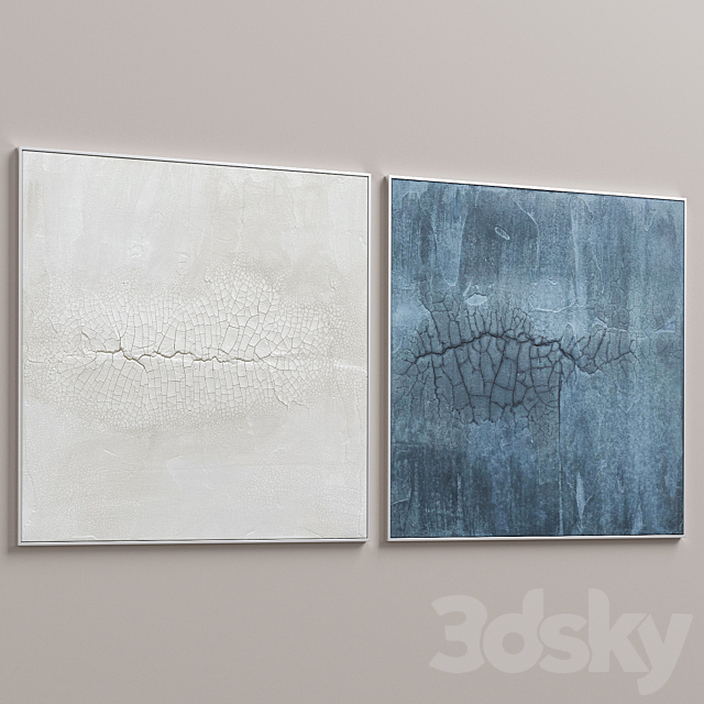 Ninos Textured Wall Art C-174 3ds Max - thumbnail 3