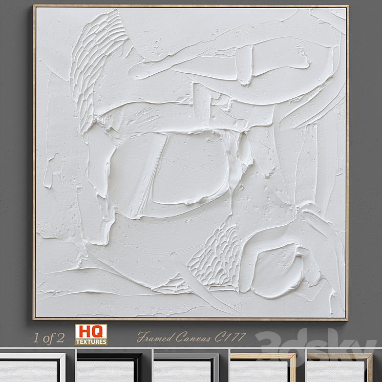 Ninos Textured Wall Art C-177 3DS Max - thumbnail 1