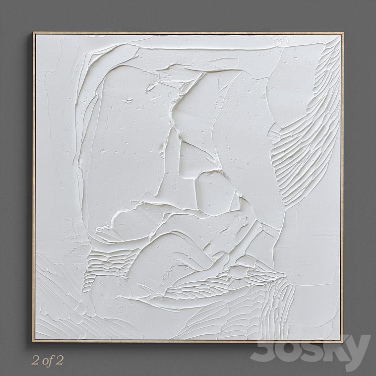 Ninos Textured Wall Art C-177 3DS Max - thumbnail 2