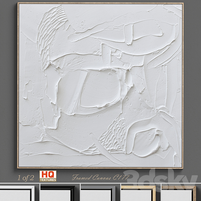 Ninos Textured Wall Art C-177 3DSMax File - thumbnail 1