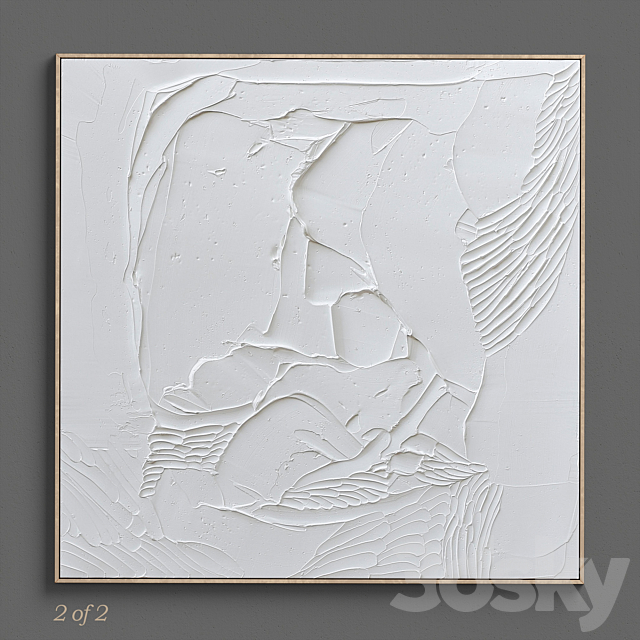 Ninos Textured Wall Art C-177 3DSMax File - thumbnail 2