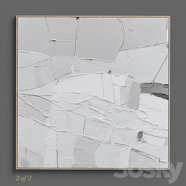 Ninos Textured Wall Art C-211 3ds Max - thumbnail 2