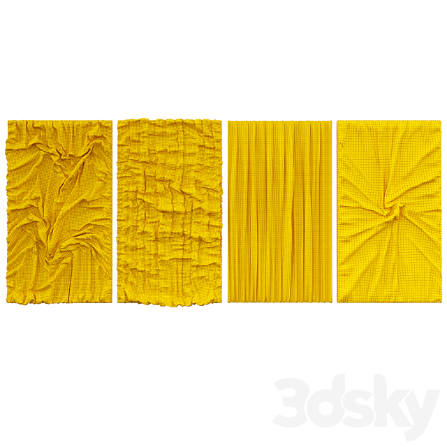 original abstract textured wall painting 3DS Max Model - thumbnail 3