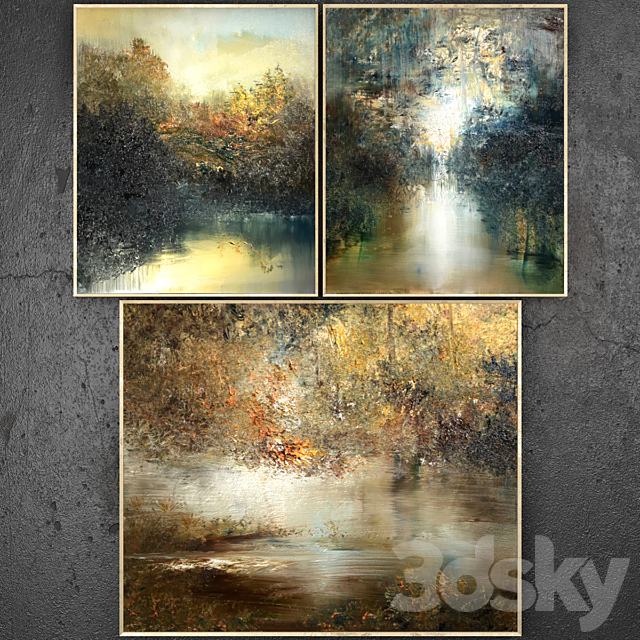 Paintings abstract | set 319 3ds Max - thumbnail 1