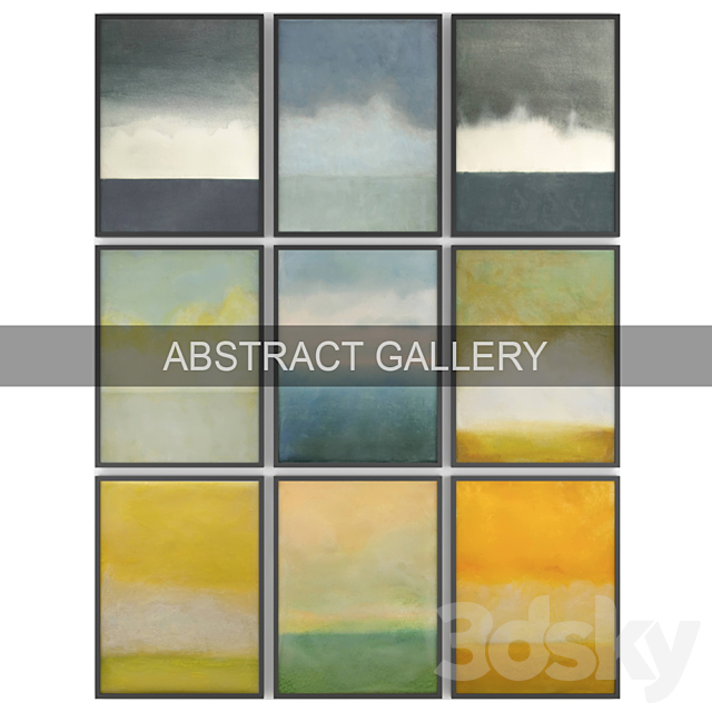 Paintings abstract | set 33 3ds Max - thumbnail 1