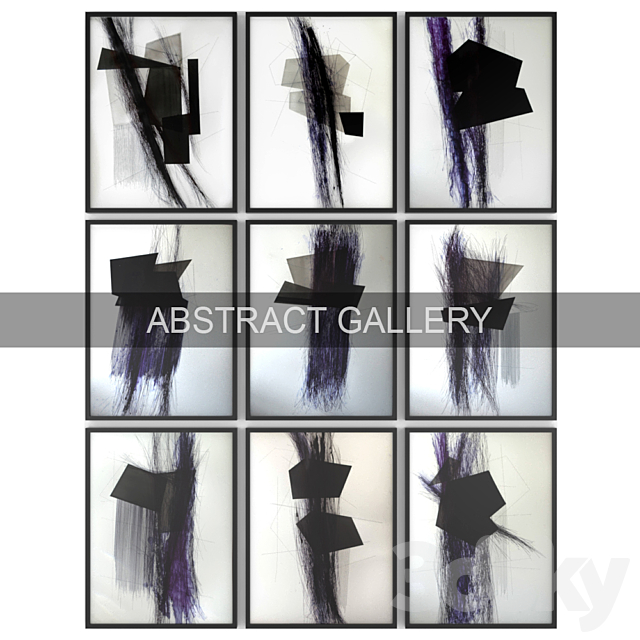 Paintings abstract | set 44 3ds Max - thumbnail 1