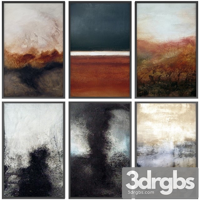 Paintings Abstract Set 60 3dsmax Download - thumbnail 1