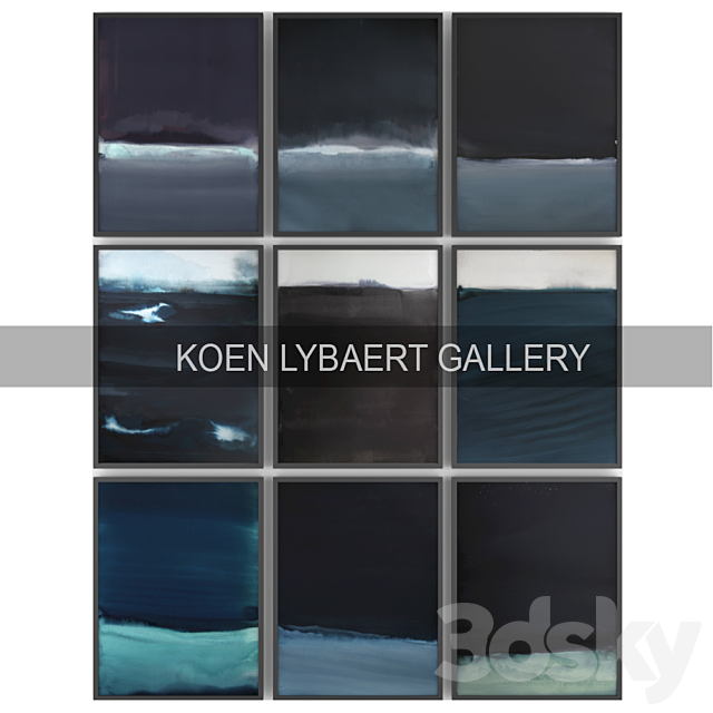 Paintings by Koen Lybaert | set 3 3DSMax File - thumbnail 1