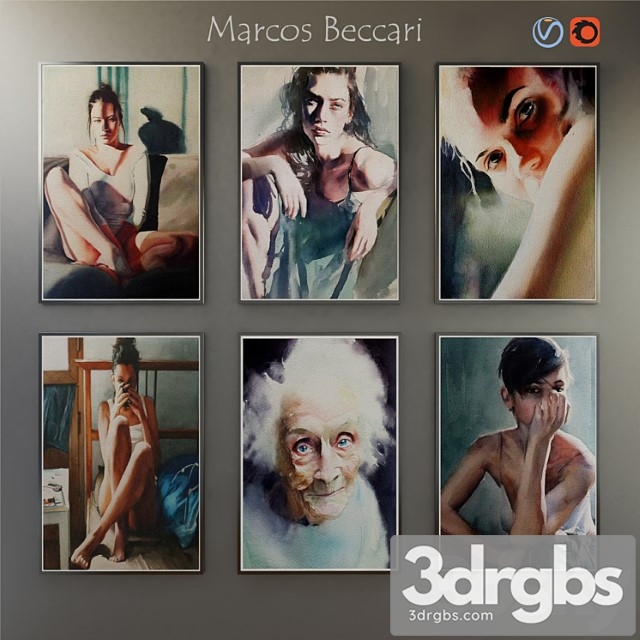 Paintings by marcos beccari 3dsmax Download - thumbnail 1