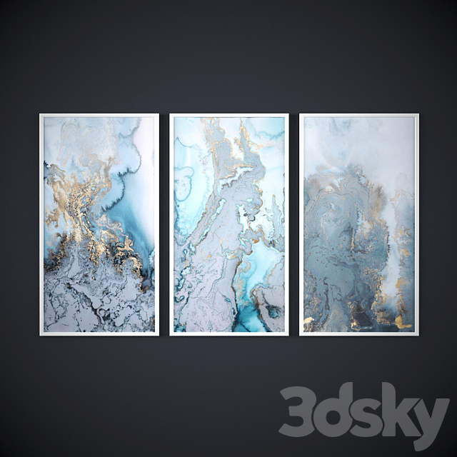 Paintings collection Abstraktsiya 3DSMax File - thumbnail 1