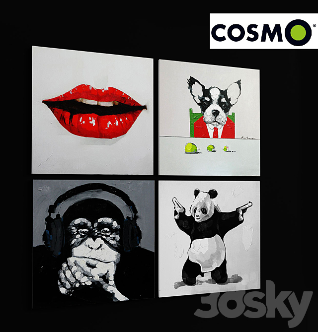 Paintings Cosmo 3DSMax File - thumbnail 1