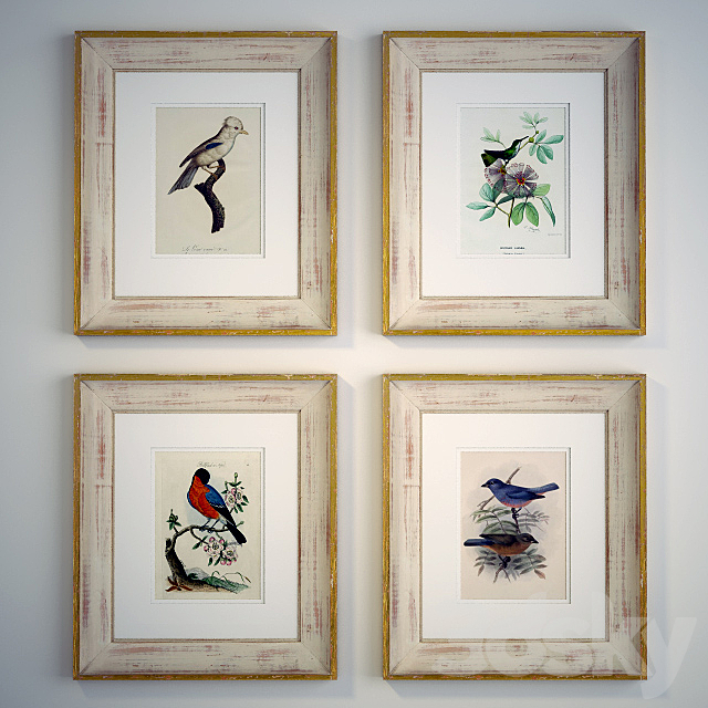 Paintings framed vintage 3DS Max Model - thumbnail 1