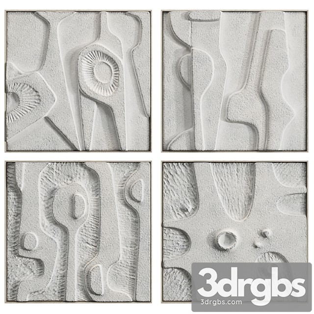 Paintings made of stone 3dsmax Download - thumbnail 1