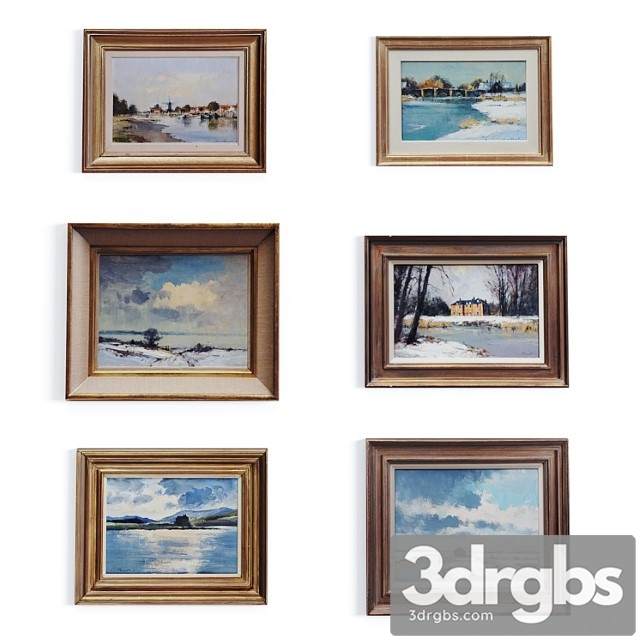 Paintings set by ian houston 3dsmax Download - thumbnail 1