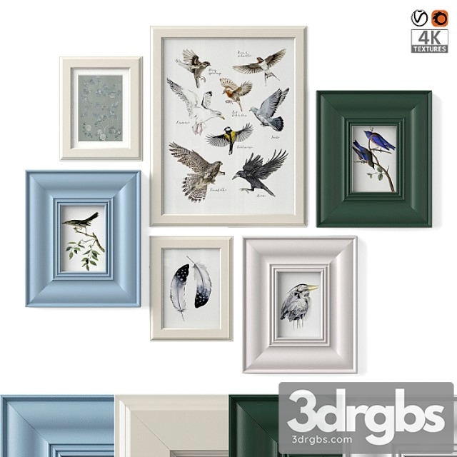 Paintings With Birds 3dsmax Download - thumbnail 1