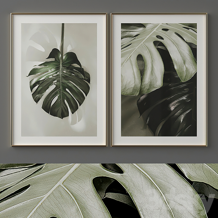 Palm leaf posters 3DS Max - thumbnail 2