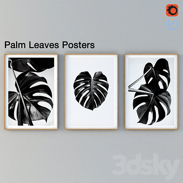 Palm Leaves Posters 3ds Max - thumbnail 1