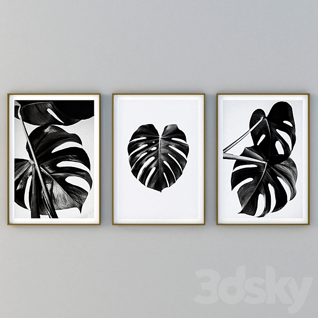 Palm Leaves Posters 3ds Max - thumbnail 3