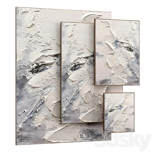 Panel PLASTER ART SG168 3ds Max - thumbnail 3