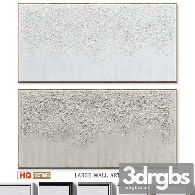 Panoramic textured plaster wall art c-577 - thumbnail 1