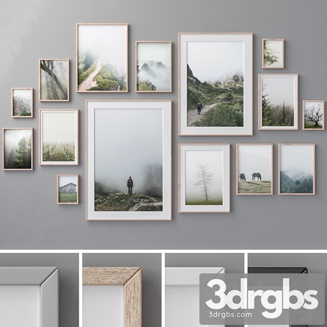 Photo Frames Set 1006 3dsmax Download - thumbnail 1