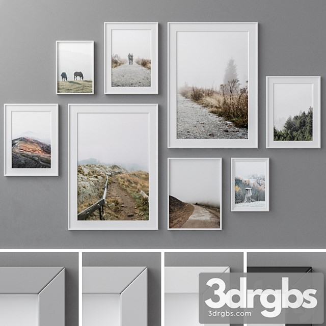 Photo Frames Set 105 3dsmax Download - thumbnail 1