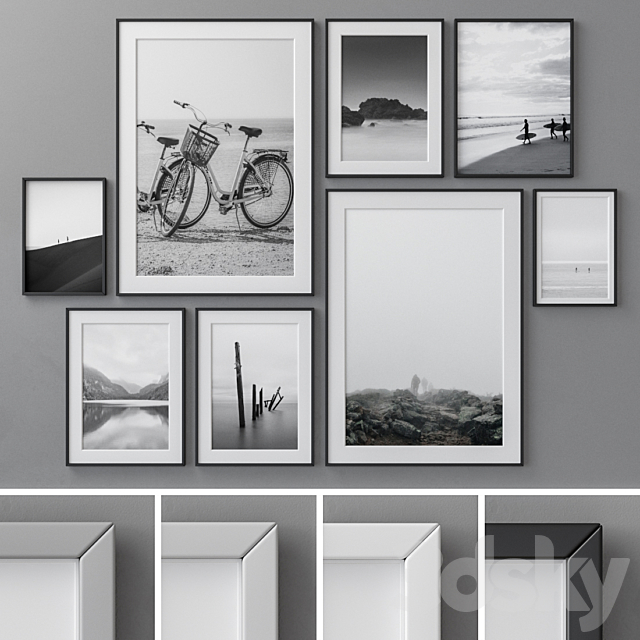 Photo Frames Set 144 3DSMax File - thumbnail 1